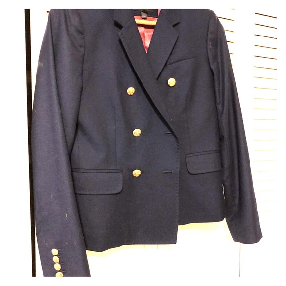 J. Crew Jackets & Blazers - J. Crew wool blue blazer size 4